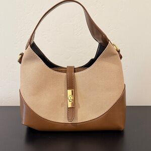 Brown and Tan Handbag